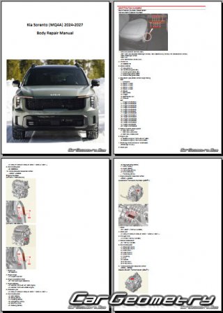   Kia Sorento (MQ4) 2024-2027 Body shop manual