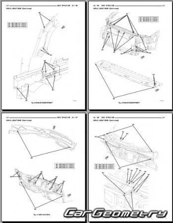 Chrysler 300M (LH) 19982004 Body dimensions