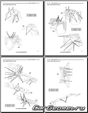 Chrysler 300M (LH) 19982004 Body dimensions