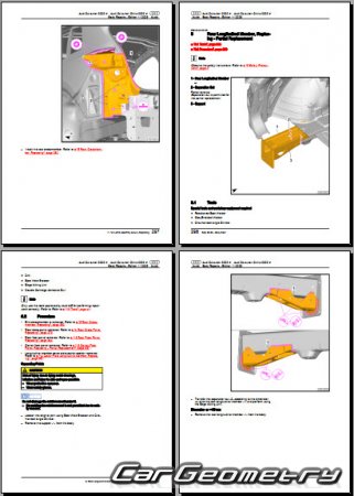   Audi Q4 e-tron (F4B) Sportback 2021-2027 Body Repair Manuals