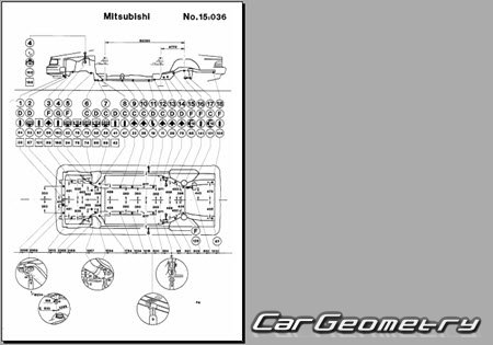 Mitsubishi Debonair (S11A S12A) 19861992 (RH Japanese market) Body dimensions