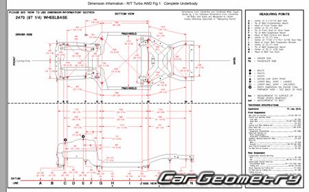 Mitsubishi GTO (Z15A Z16A) 1990-2001 (RH Japanese market) Body dimensions