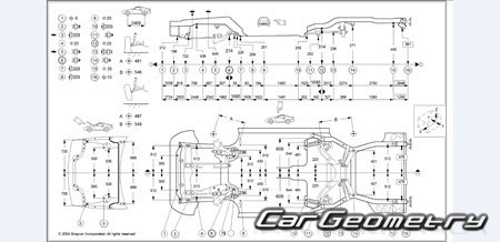 Mitsubishi GTO (Z15A Z16A) 1990-2001 (RH Japanese market) Body dimensions