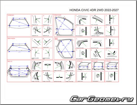   Honda Civic Sedan (FE#) 2021-2027 Body Repair Manual