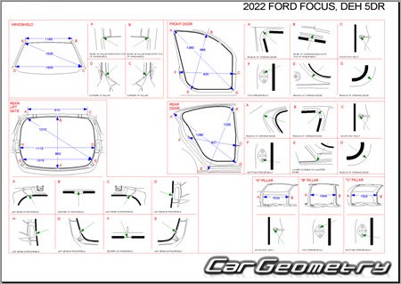   Ford Focus IV 2018-2026 Body dimensions