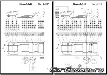 Nissan Stagea (WC34) 19962001 (RH Japanese market) Body dimensions