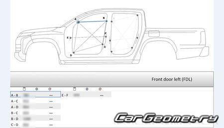   Mitsubishi L200 & Triton  2024 Body dimensions