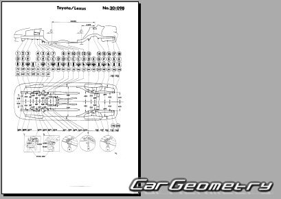 Toyota Chaser (X90) 1992-1996 (RH Japanese market) Body dimensions