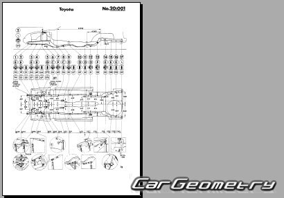 Toyota Carina (A60) 19811988 (RH Japanese market) Body dimensions