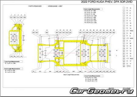   Ford Kuga 2020-2026 Body dimensions