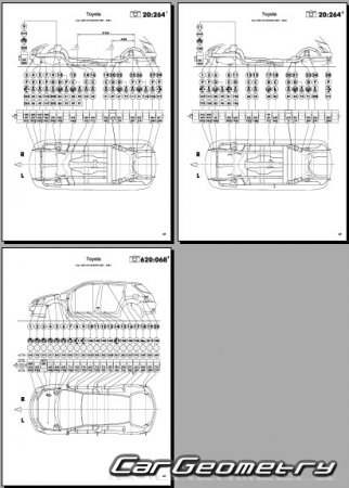 Toyota WiLL VS 2001-2004 (RH Japanese market) Body dimensions