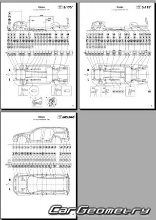   Nissan Stagea (M35) 2001-2007 (RH Japanese market) Body dimensions