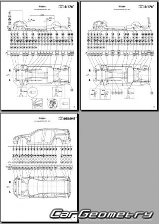   Nissan Stagea (M35) 2001-2007 (RH Japanese market) Body dimensions