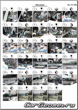   Mitsubishi L200 & Triton  2024 Body dimensions