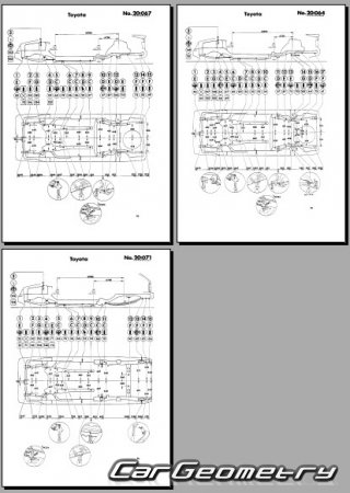 Toyota Carina & Corona (T170) 1988-1992 (RH Japanese market) Body dimensions