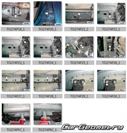 Toyota Avensis (T250) 2002-2010 (RH Japanese market) Body dimensions