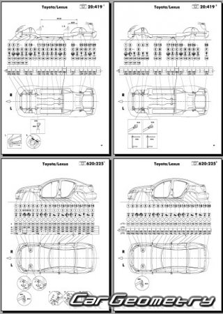 Lexus IS F (USE20) 2007-2014 (RH Japanese market) Body dimensions