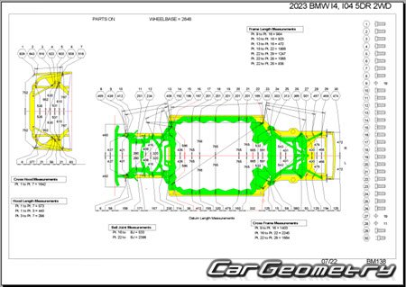   BMW I4 (G26) 2021-2028 Body dimensions