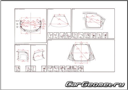   Fiat 500e (332) 2021-2027 Body dimensions