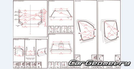 Dodge  Ram 2500 (Crew Cab 6.4 Bed) 2019-2025 Body dimensions