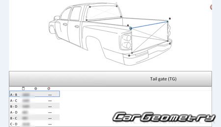 Dodge  Ram 2500 (Crew Cab 6.4 Bed) 2019-2025 Body dimensions