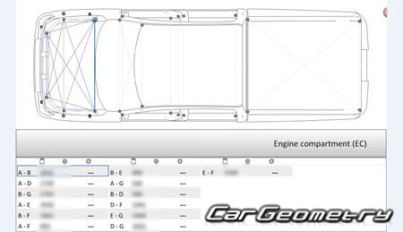 Dodge  Ram 2500 (Crew Cab 6.4 Bed) 2019-2025 Body dimensions