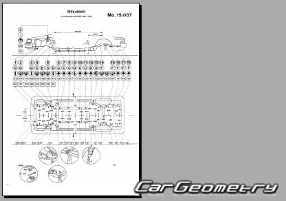 Mitsubishi Diamante & Sigma 1990-1994 (RH Japanese market) Body dimensions