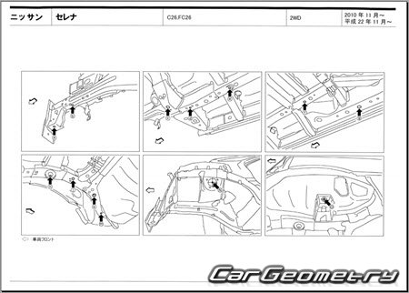 Nissan Serena (C26) 2010-2016 (RH Japanese market) Body dimensions