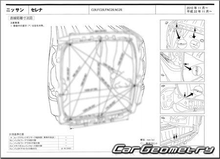 Nissan Serena (C26) 2010-2016 (RH Japanese market) Body dimensions