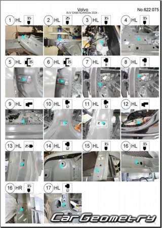   Volvo EX90 2024-2030 Body dimensions