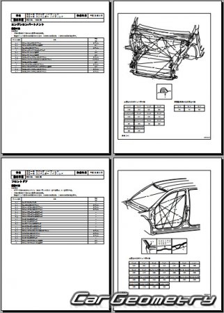 Toyota Corolla Fielder Hybrid (NKE165G) 2013-2015 (RH Japanese market) Body dimensions