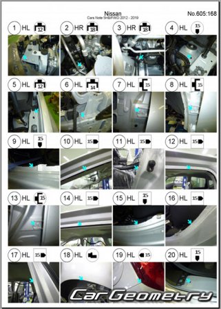 Nissan Note (E12) 2012-2019 (RH Japanese market) Body dimensions