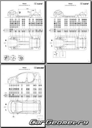 Nissan Note (E11) 20052012 (RH Japanese market) Body dimensions