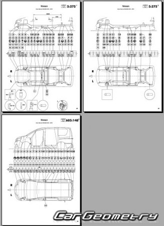 Nissan Serena (C26) 2010-2016 (RH Japanese market) Body dimensions