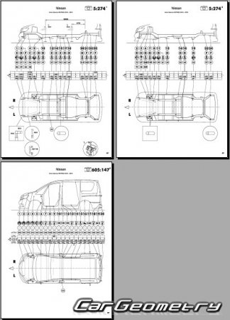 Nissan Serena (C26) 2010-2016 (RH Japanese market) Body dimensions