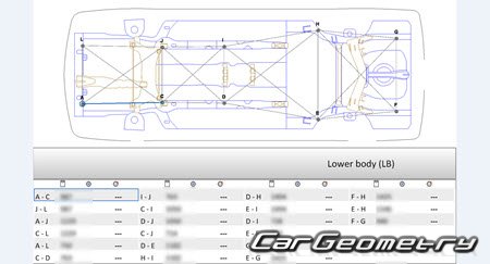 Mitsubishi Lancer Evolution VII (CT9A) 2001-2002 (RH Japanese market) Body dimensions