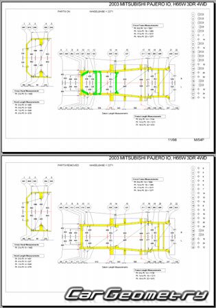 Mitsubishi Pajero iO 19982007 (RH Japanese market) Body dimensions