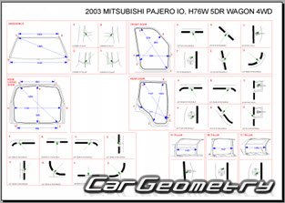 Mitsubishi Pajero iO 19982007 (RH Japanese market) Body dimensions