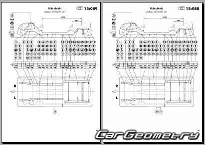 Mitsubishi Minica 1998-2011 (RH Japanese market) Body dimensions