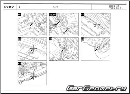 Mitsubishi i (HA1W) 2006-2013 (RH Japanese market) Body dimensions