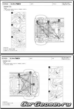 Mitsubishi Minicab MiEV (U67V) 2011-2023 (RH Japanese market) Body dimensions