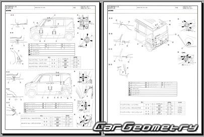 Mitsubishi eK Space & eK-X Space 2020-2026 (RH Japanese market) Body dimensions