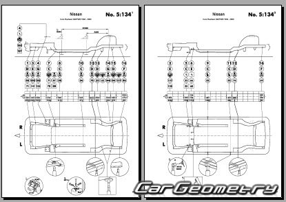 Nissan Rasheen (RFNB14) 1994-2000 (RH Japanese market) Body dimensions