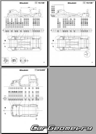 Mitsubishi Pajero iO 19982007 (RH Japanese market) Body dimensions