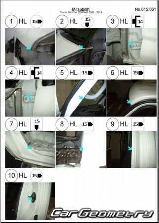 Mitsubishi Minicab Truck 1999-2014 (RH Japanese market) Body dimensions