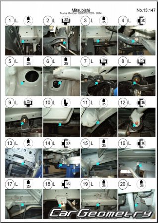 Mitsubishi Minicab Truck 1999-2014 (RH Japanese market) Body dimensions