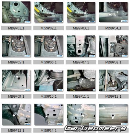 Mitsubishi Outlander (CW5W) 2005-2012 (RH Japanese market) Body dimensions