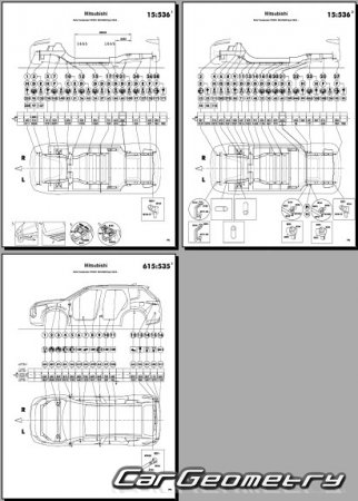 Mitsubishi Outlander PHEV (GN0W) 2022-2028 (RH Japanese market) Body dimensions