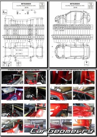 Mitsubishi Eclipse Cross (GK1W) 2018-2020 (RH Japanese market) Body dimensions