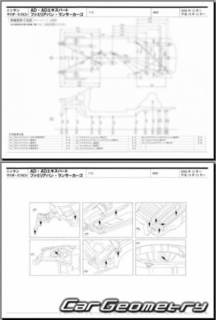 Mitsubishi Lancer Cargo (Y12) 2008-2017 (RH Japanese market) Body dimensions